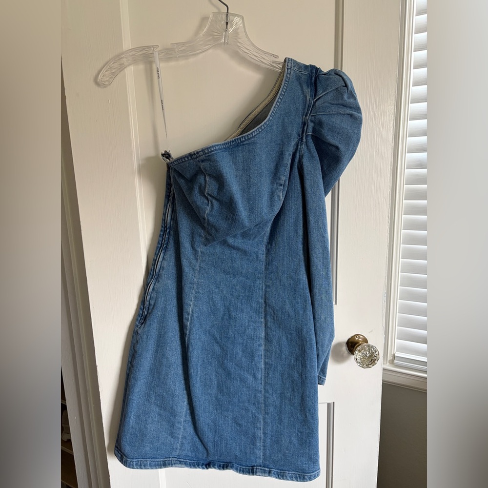 GRLFRND Denim One-Shoulder Dress - Picture 3 of 7